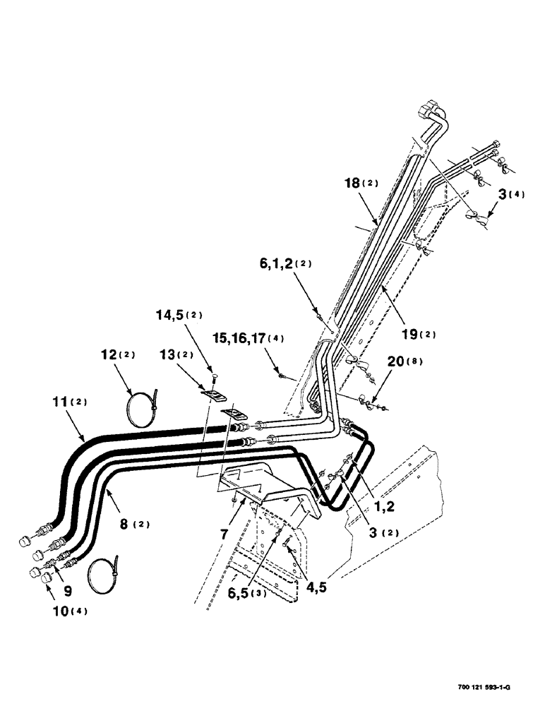 Схема запчастей Case IH 8590 - (08-02) - HYDRAULIC ASSEMBLY, FRONT (07) - HYDRAULICS