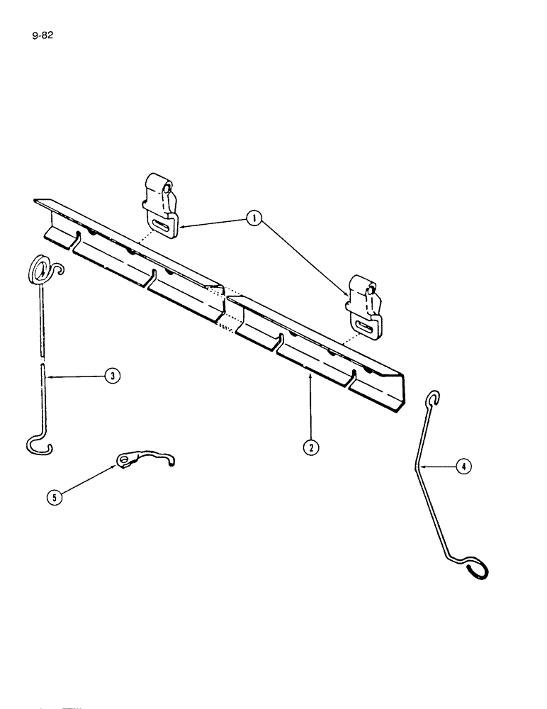 Схема запчастей Case IH 310 - (9-082) - GRAIN SEEDING TUBE HOLDER, PRIOR TO 1980 SEASON (09) - CHASSIS/ATTACHMENTS