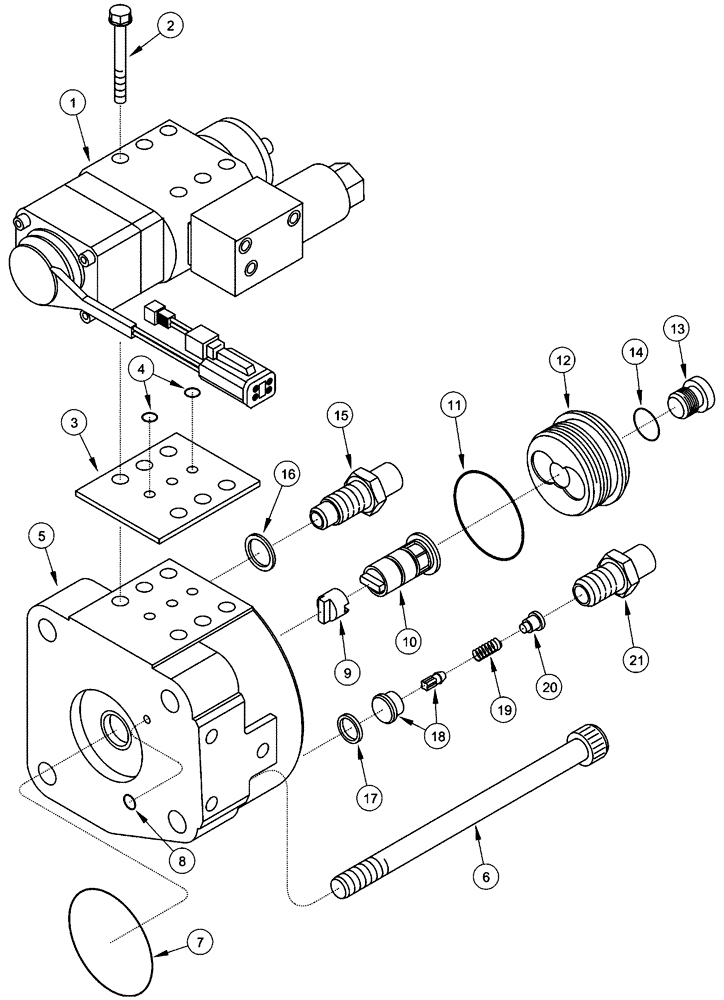 Схема запчастей Case IH FLX4510 - (02-075) - FUEL INJECTION PUMP - DISTRIBUTOR KIT, FLX4010 & FLX4510 (01) - ENGINE