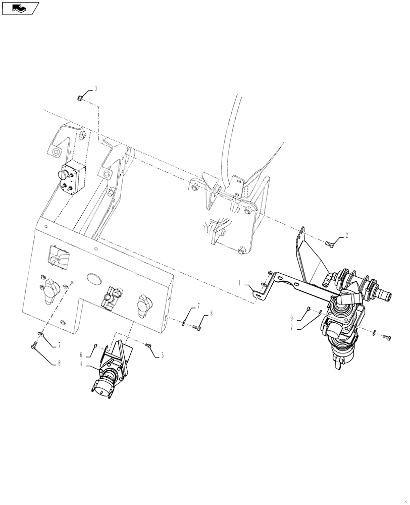 Схема запчастей Case IH 4420 - (09-063) - PRESSURE FILL GROUP PLUMBING Liquid Plumbing