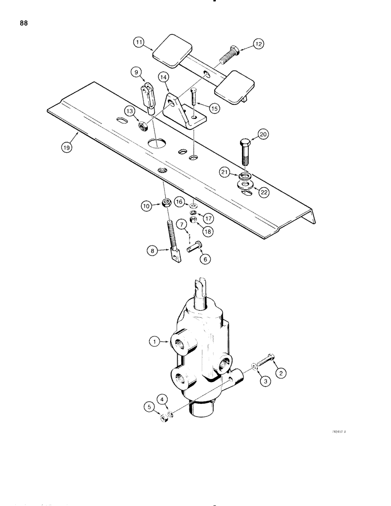 Схема запчастей Case IH 1816C - (088) - AUXILIARY HYDRAULIC CIRCUIT CONTROLS (08) - HYDRAULICS