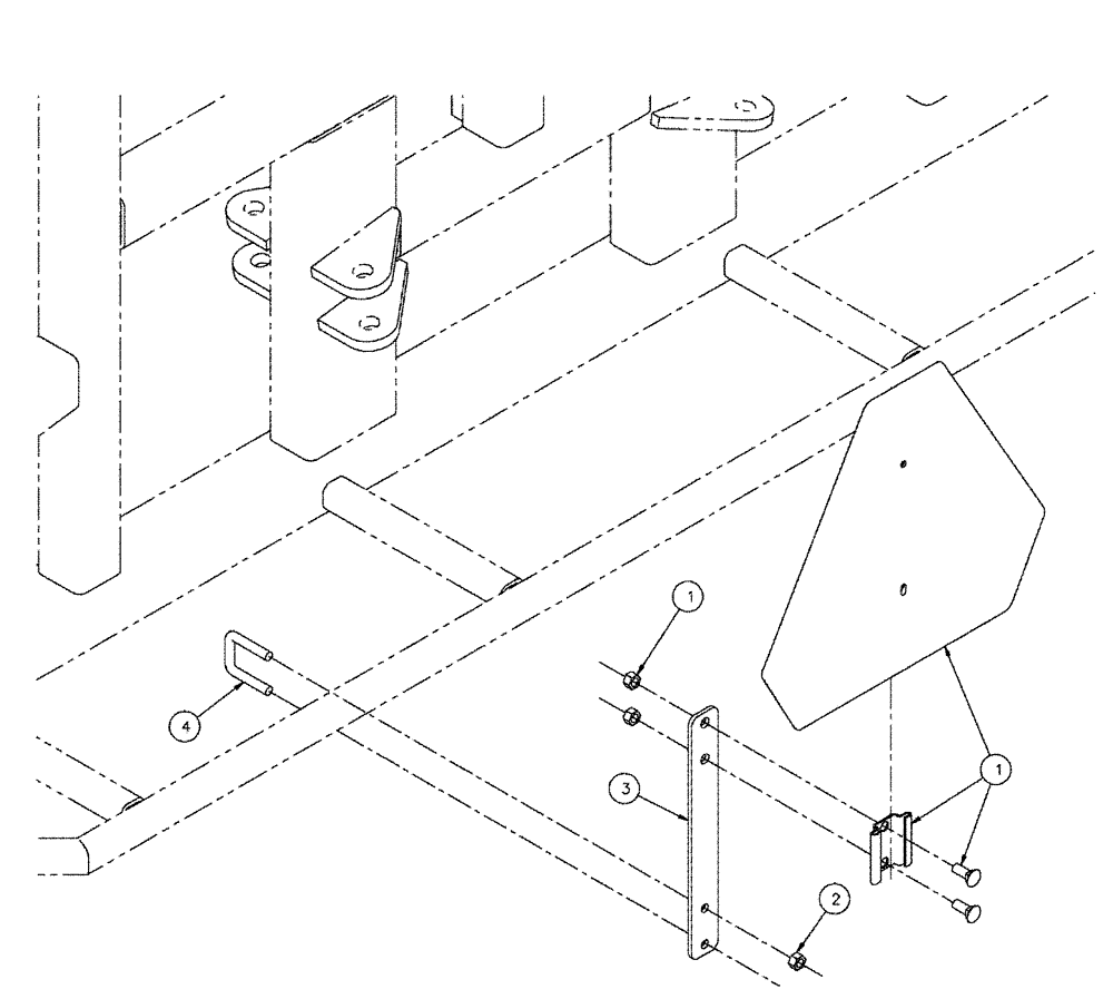 Схема запчастей Case IH SPX4260 - (04-047) - MOUNT, SMV ASSEMBLY Suspension & Frame