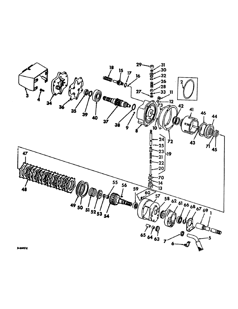 Схема запчастей Case IH 656 - (B-29) - POWER TRAIN, INDEPENDENT POWER TAKE-OFF (03) - POWER TRAIN