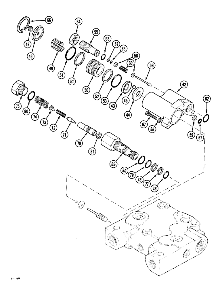 Схема запчастей Case IH 5150 - (8-078) - PRIORITY VALVE (08) - HYDRAULICS