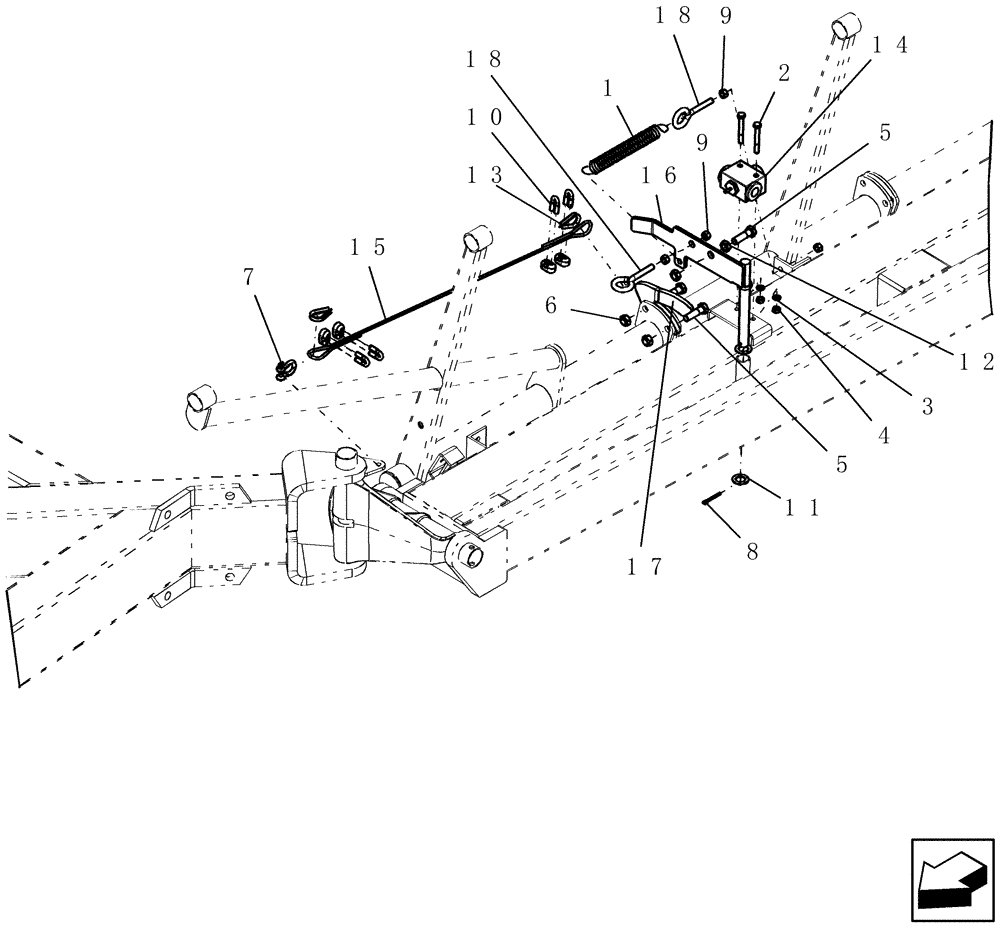 Схема запчастей Case IH 100 - (39.100.26) - WHEELED BOOM - SECONDARY STOP VALVE (39) - FRAMES AND BALLASTING