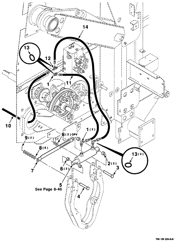 Схема запчастей Case IH RS561 - (08-038) - CLUTCH CONTROL HYDRAULIC ASSEMBLY (07) - HYDRAULICS