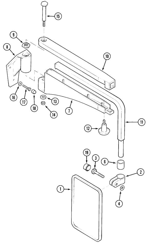 Схема запчастей Case IH 5240 - (9-112) - EXTENDABLE MIRRORS (09) - CHASSIS/ATTACHMENTS