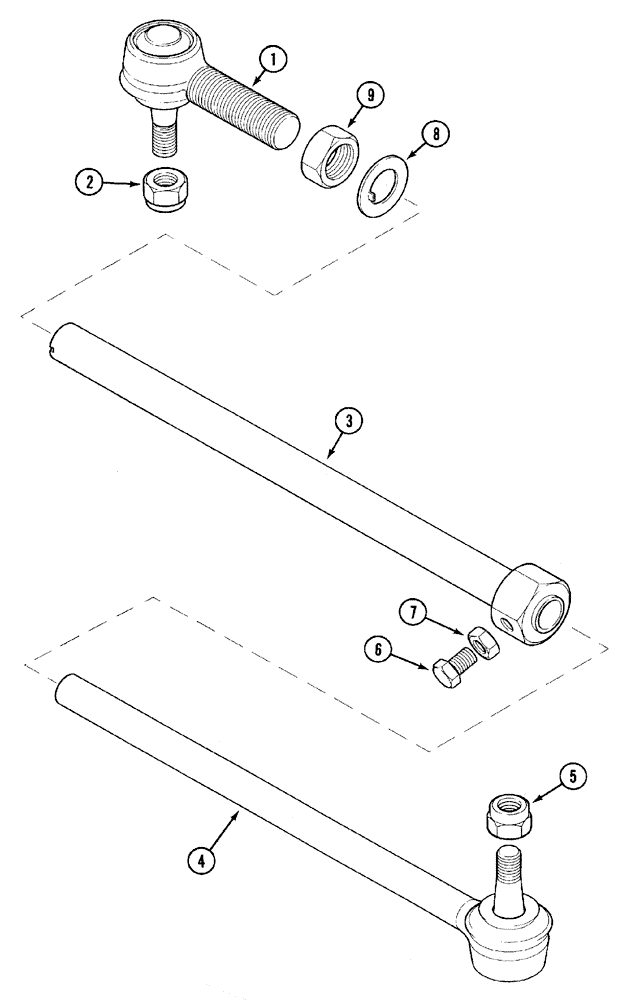 Схема запчастей Case IH C50 - (05-09) - ADJUSTABLE TIE ROD (05) - STEERING