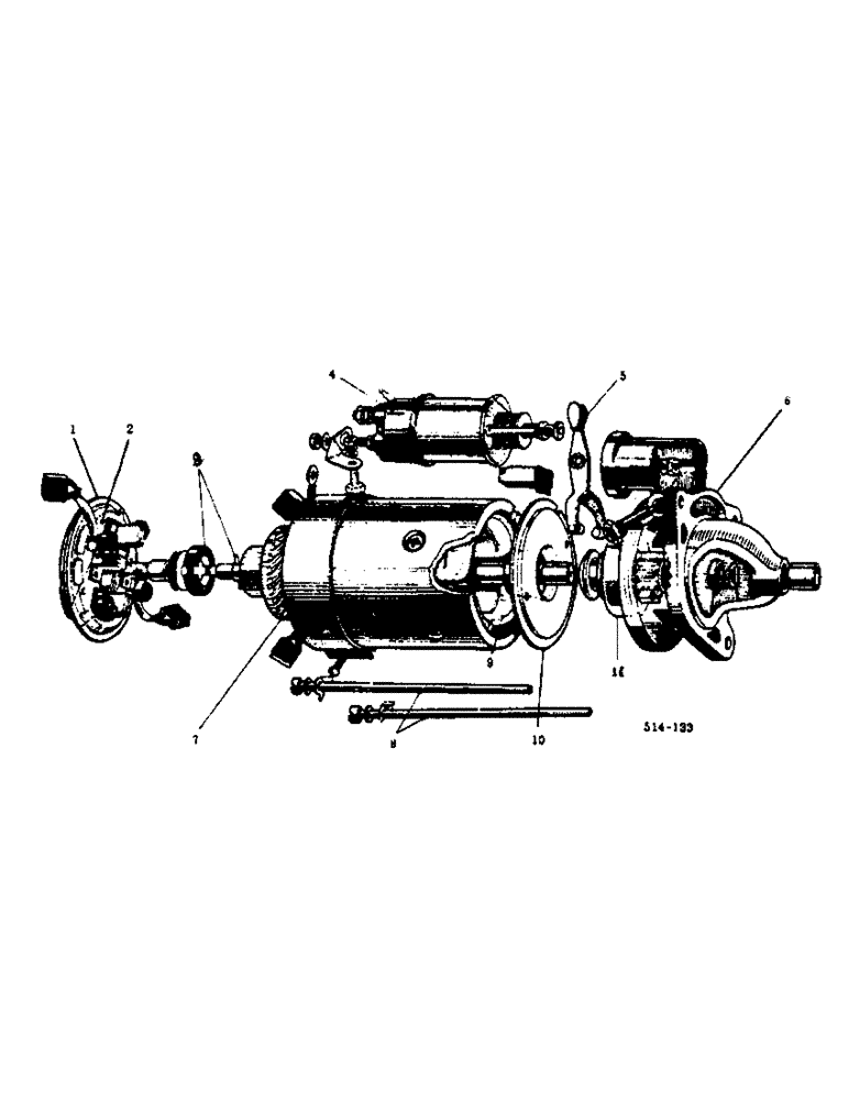 Схема запчастей Case IH 884 - (08-07) - CRANKING MOTOR, LUCAS (06) - ELECTRICAL