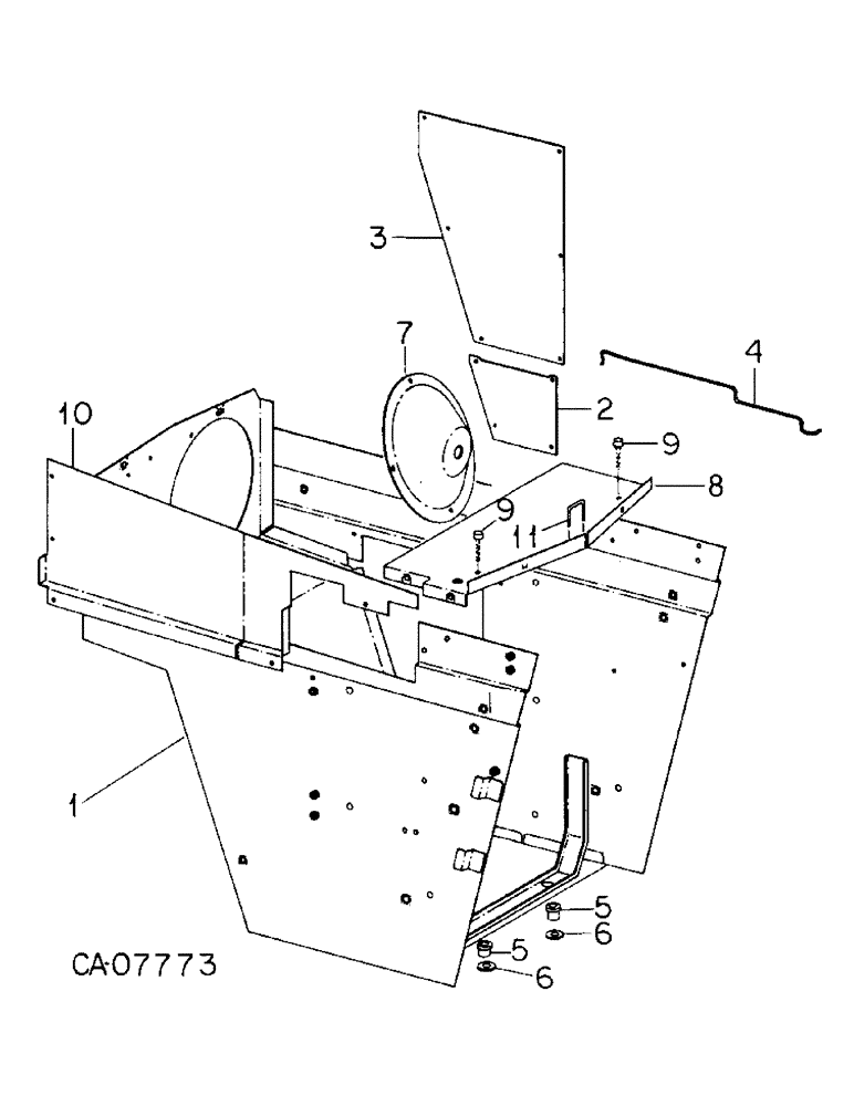 Схема запчастей Case IH 3688 - (06-08) - COOLING, RADIATOR SUPPORT Cooling