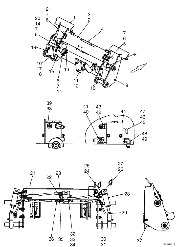 Схема запчастей Case IH 420 - (08-12) - HYDRAULICS - COUPLER SYSTEM (ITALIAN) (08) - HYDRAULICS