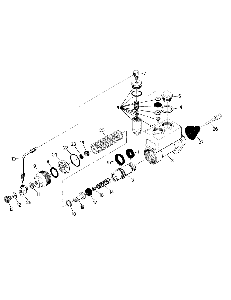 Схема запчастей Case IH KS-360 - (05-03) - BRAKE MASTER CYLINDER ASSEMBLY (5.1) - BRAKES