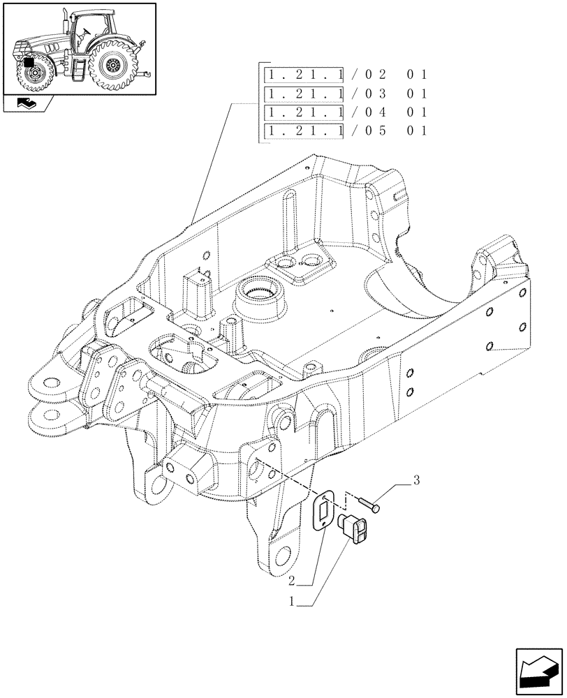 Схема запчастей Case IH PUMA 140 - (1.75.1/10) - TUBES FOR FRONT HPL - SWITCH (VAR.331926-332926) (06) - ELECTRICAL SYSTEMS