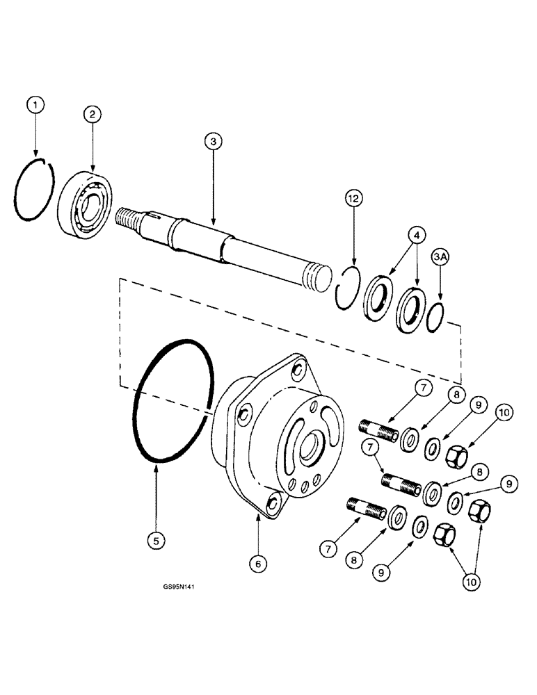 Схема запчастей Case IH DT-429 - (9-44) - FUEL INJECTION PUMP DRIVE, ROOSA MASTER 