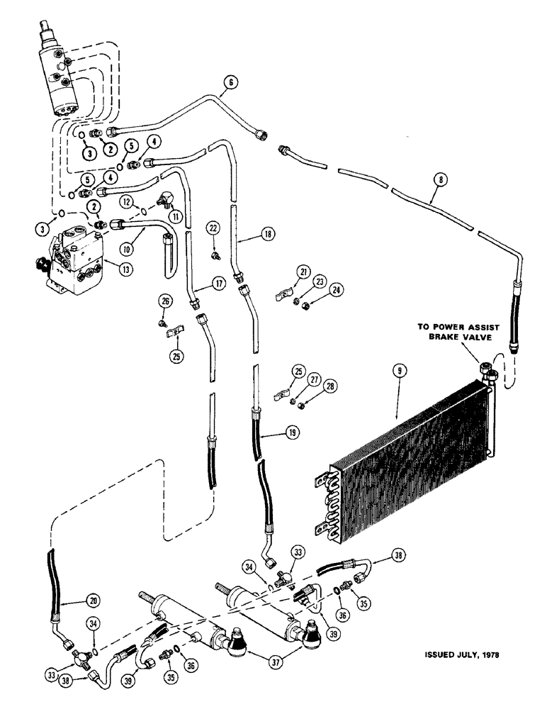 Схема запчастей Case IH 1570 - (086) - HYDROSTATIC STEERING SYSTEM (05) - STEERING