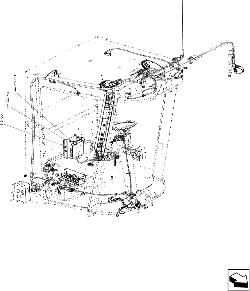 Схема запчастей Case IH 5130 - (55.440.21) - MODULE - COMBINE CONTROLLER CXCM (55) - ELECTRICAL SYSTEMS