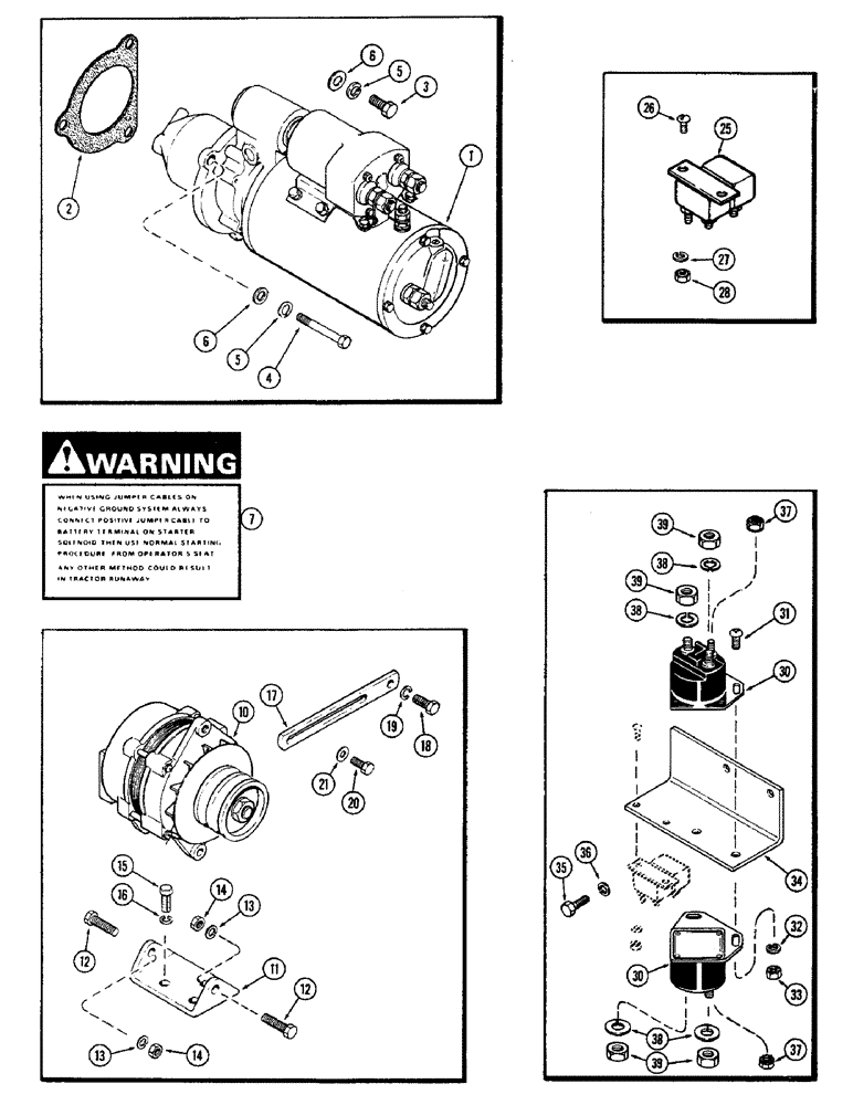 Схема запчастей Case IH 2470 - (066) - ELECTRICAL EQUIPMENT MOUNTING, 504BDT DIESEL ENGINE (04) - ELECTRICAL SYSTEMS