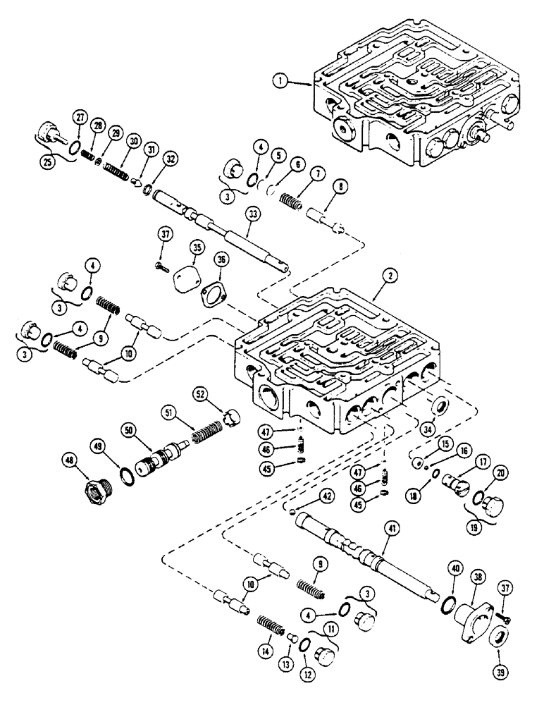 Схема запчастей Case IH 2670 - (290) - TRANSMISSION CONTROL VALVE ASSEMBLY, USED BEFORE TRANSMISSION SERIAL NUMBER 10064489 (08) - HYDRAULICS