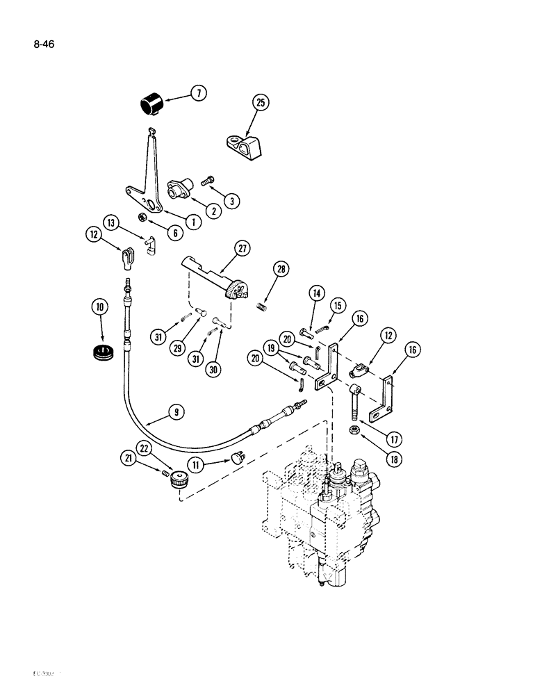 Схема запчастей Case IH 1896 - (8-46) - REMOTE ADD-ON ATTACHMENT, NO. THREE OR NO. FOUR CIRCUIT, WITHOUT LOAD CHECK (08) - HYDRAULICS