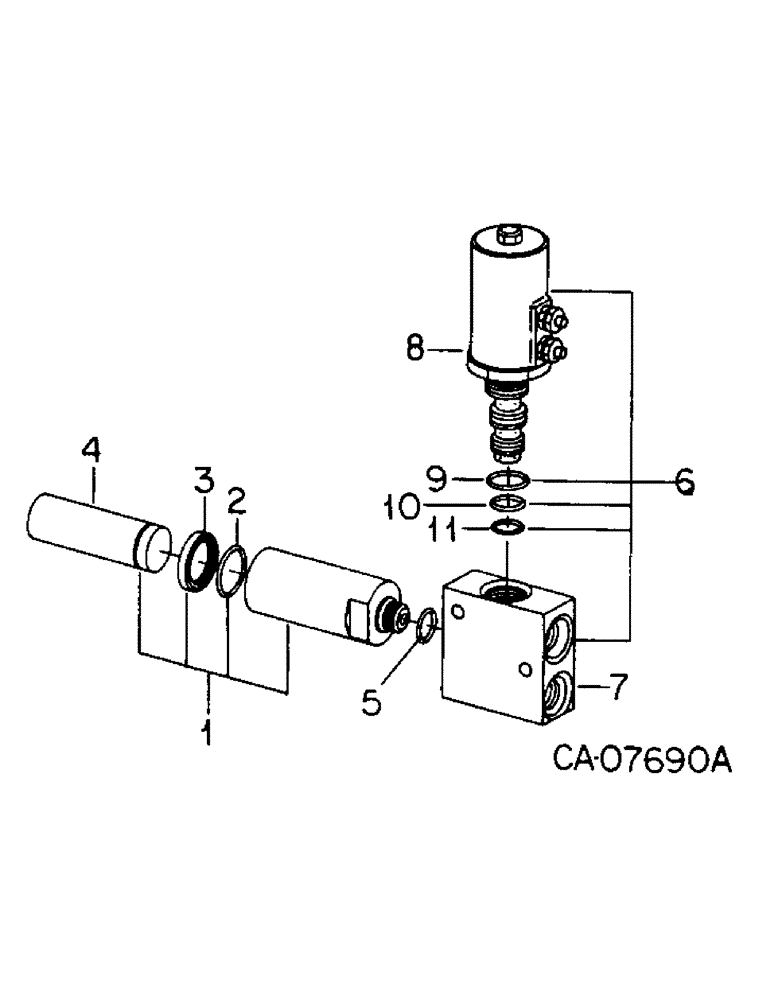 Схема запчастей Case IH 3088 - (10-22) - HYDRAULICS, TORQUE AMPLIFIER CYLINDER AND VALVE ASSEMBLY (07) - HYDRAULICS