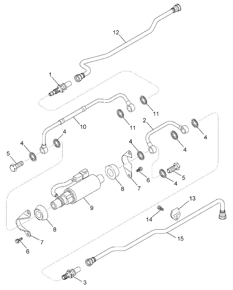 Схема запчастей Case IH TITAN 3520 - (02-059) - PUMP FUEL TRANSFER (01) - ENGINE