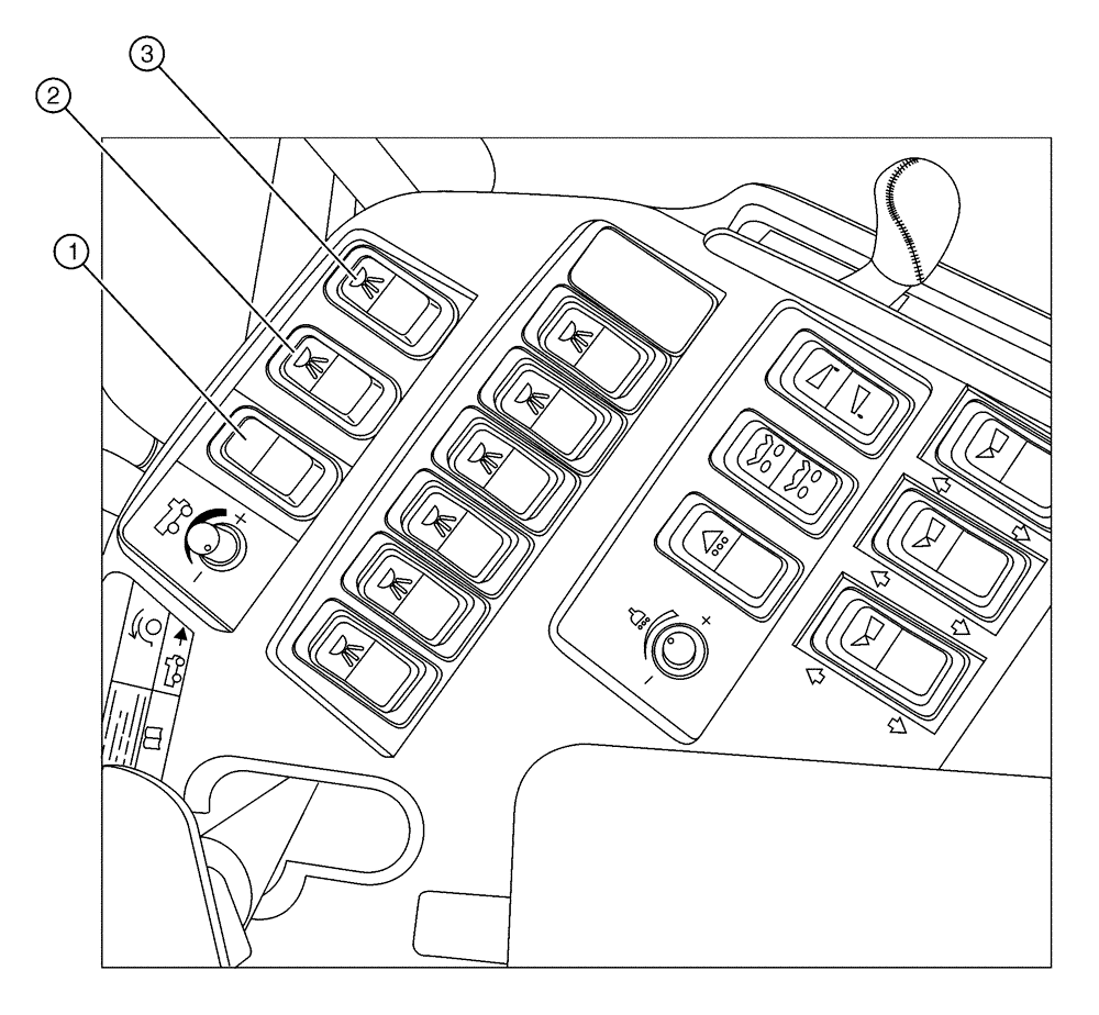 Схема запчастей Case IH SPX3320 - (12-036) - CAB ELECTRICAL, AIM GROUP (06) - ELECTRICAL