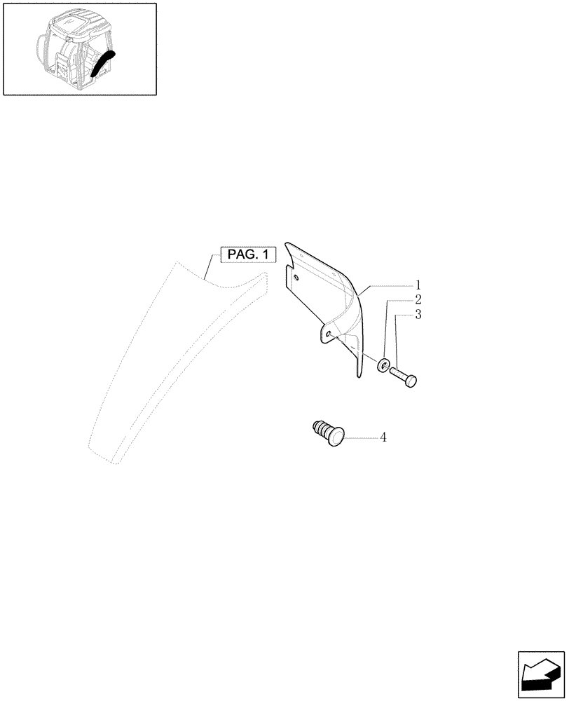 Схема запчастей Case IH MXU115 - (1.92.5[02]) - REAR FENDERS W/CAB AND L/CAB (10) - OPERATORS PLATFORM/CAB