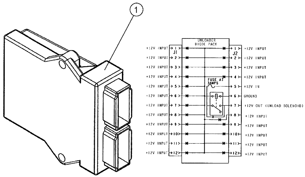 Схема запчастей Case IH 610 - (01-016) - ELECTRICAL GROUP (06) - ELECTRICAL