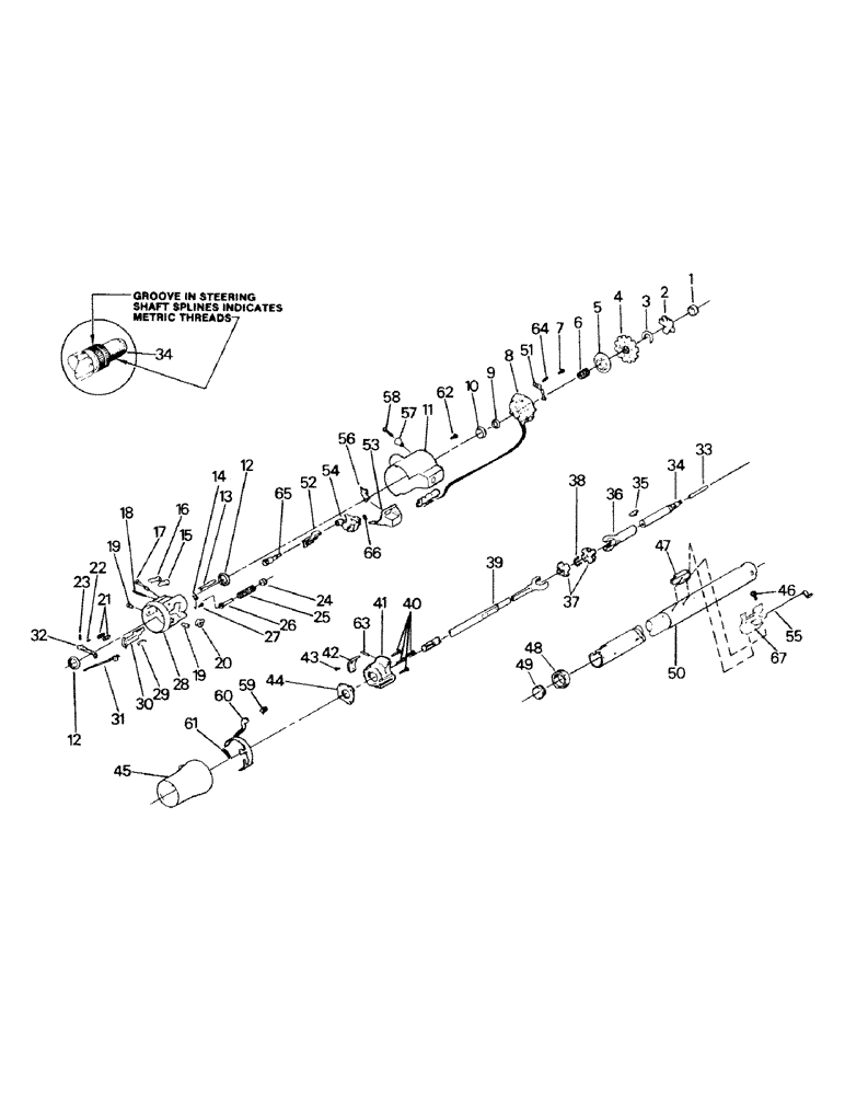 Схема запчастей Case IH STEIGER - (01-18) - STEERING COLUMN ASSEMBLY (10) - CAB