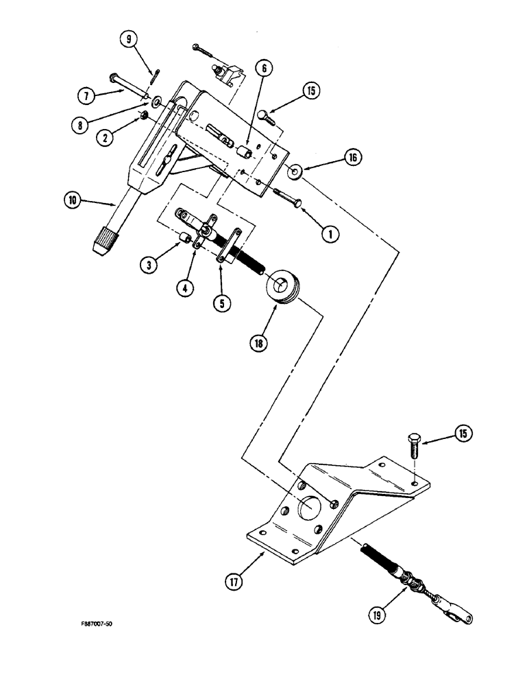 Схема запчастей Case IH STEIGER - (7-04) - PARK BRAKE CONTROLS (07) - BRAKES