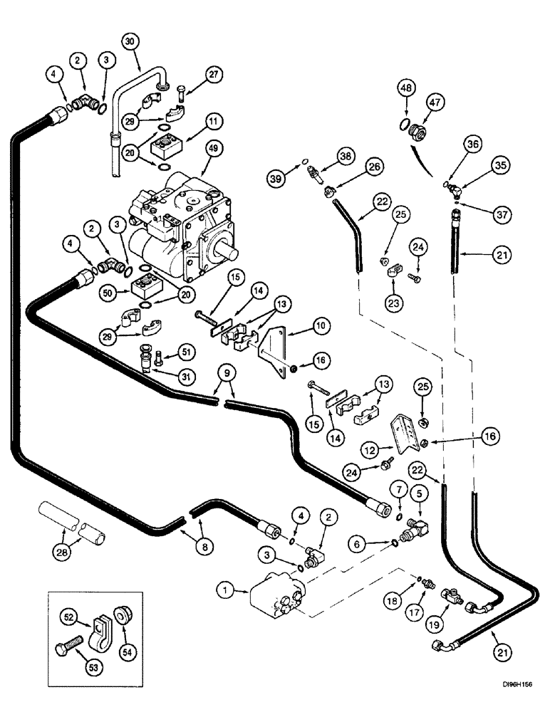 Схема запчастей Case IH 2188 - (5-27A) - SELECTOR VALVE HYDRAULIC SYSTEM, POWER GUIDE AXLE, COMBINE S/N JJC0193725 AND AFTER (04) - STEERING