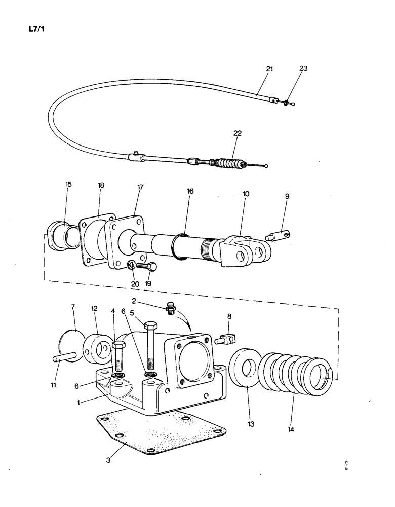 Схема запчастей Case IH 1190 - (L-07) - SINGLE RATE SENSING UNIT (09) - IMPLEMENT LIFT