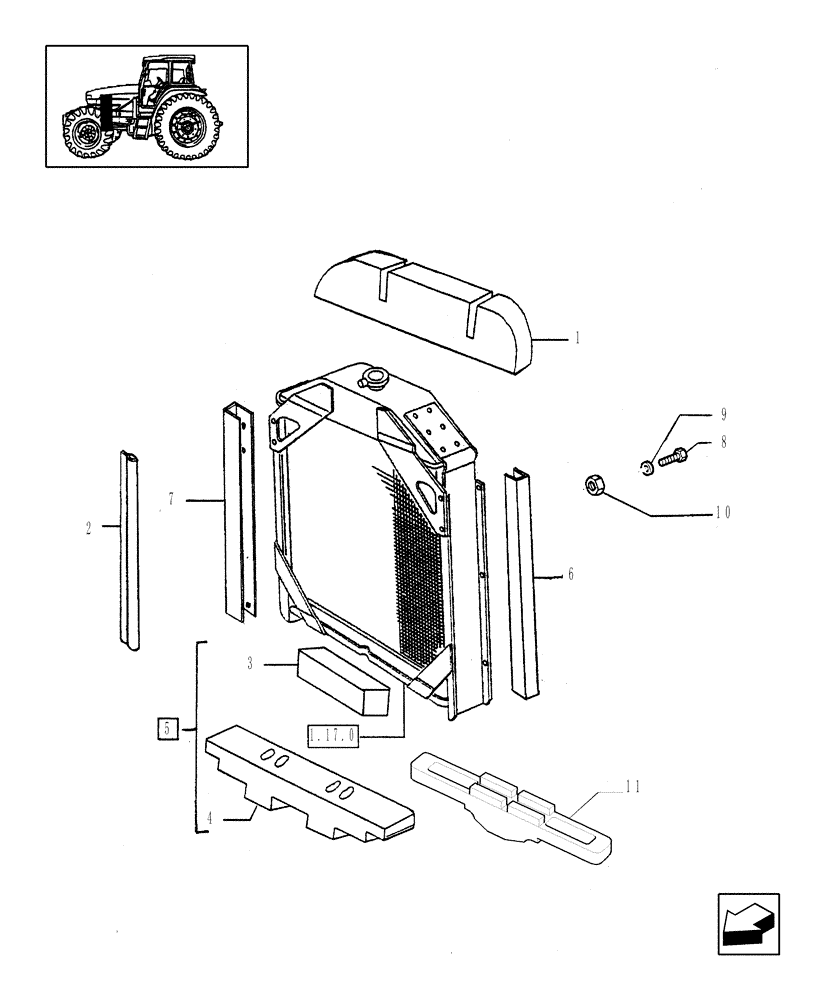 Схема запчастей Case IH JX55 - (1.17.5) - SEALS (02) - ENGINE EQUIPMENT