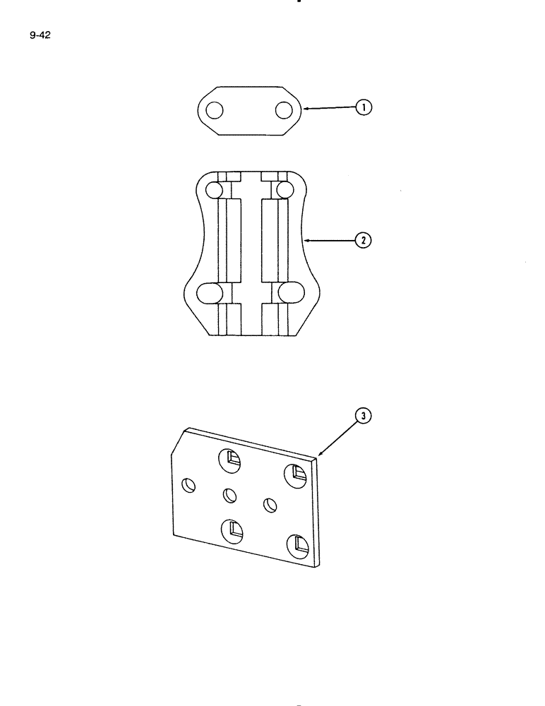 Схема запчастей Case IH 720 - (9-42) - COLTER CLAMPS AND ADAPTER (09) - CHASSIS/ATTACHMENTS