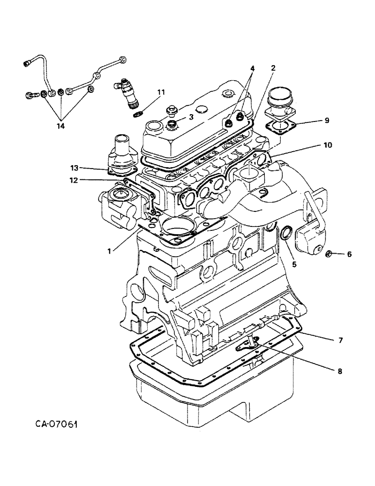 Схема запчастей Case IH 284 - (12-38) - POWER, DIESEL ENGINE, NISSAN, ENGINE GASKET PACKAGE Power