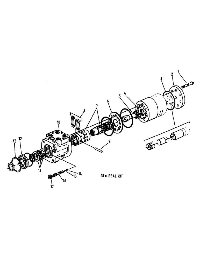 Схема запчастей Case IH 7700 - (B03-11) - HYDRAULIC MOTOR, ORBITROL CHAR-LYNN, 22.6 CUBIC INCHES Hydraulic Components & Circuits