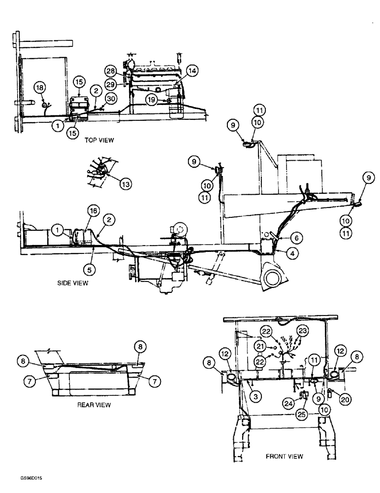 Схема запчастей Case IH 1400 - (4-06) - CHASSIS HARNESS (06) - ELECTRICAL SYSTEMS