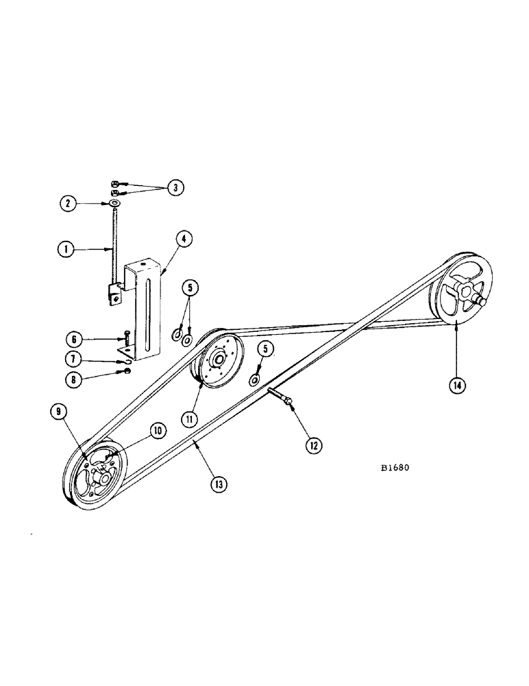 Схема запчастей Case IH 960 - (154) - TAILINGS AUGER DRIVE (66) - THRESHING