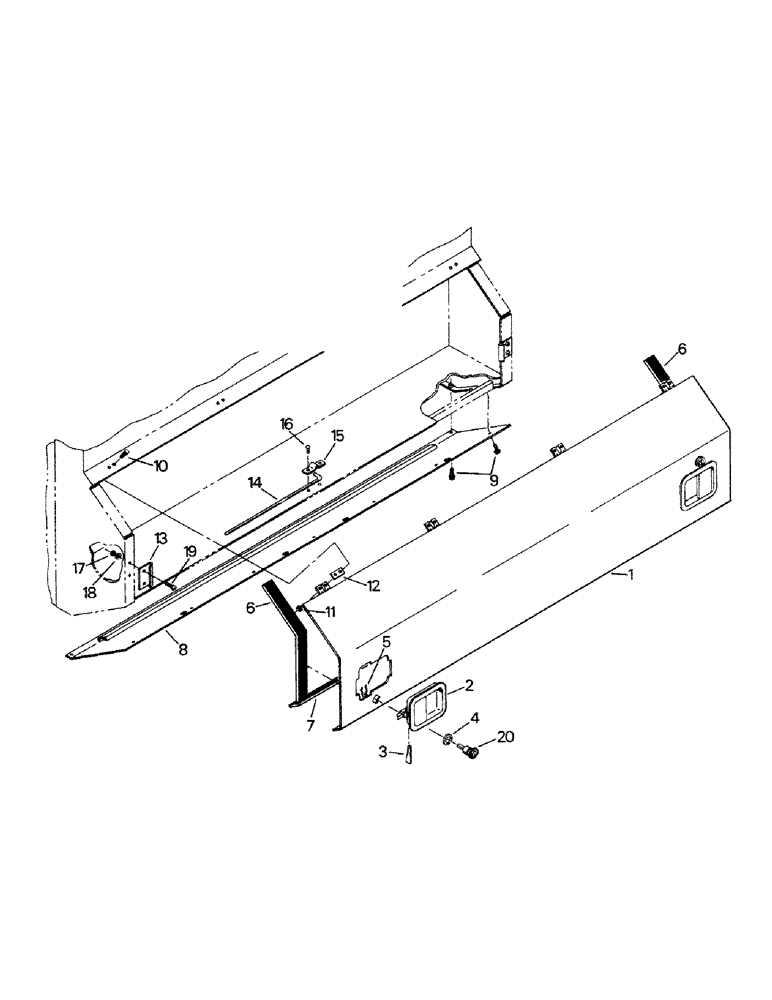 Схема запчастей Case IH CP-1360 - (01-06) - BATTERY BOX AND MOUNTING (10) - CAB