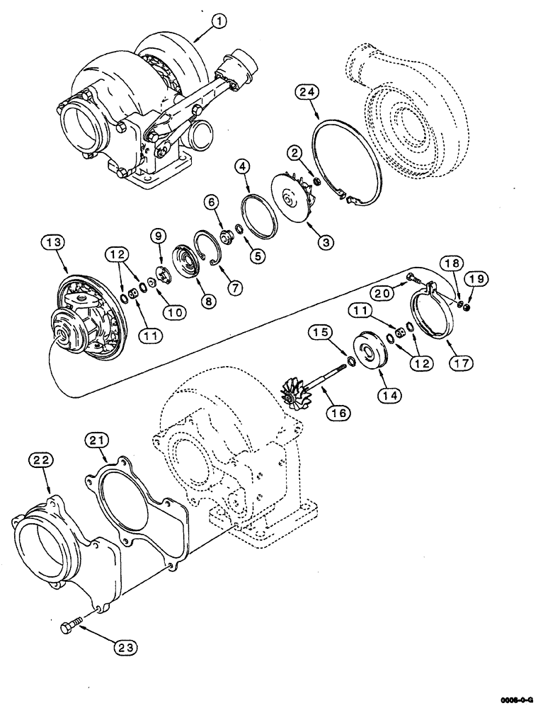 Схема запчастей Case IH 8860 - (10-16) - TURBOCHARGER ASSEMBLY (4T-390 EMISSIONS CERTIFIED ENGINE) (10) - ENGINE