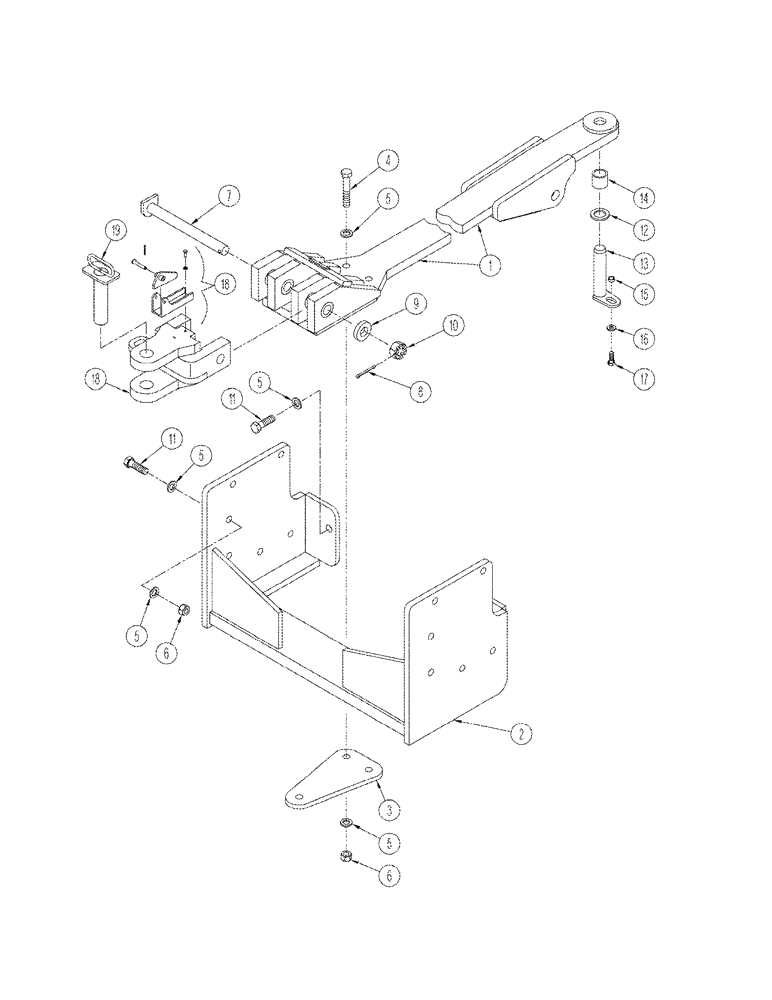 Схема запчастей Case IH STX440 - (09-10) - DRAWBAR REYNOLDS (09) - CHASSIS/ATTACHMENTS