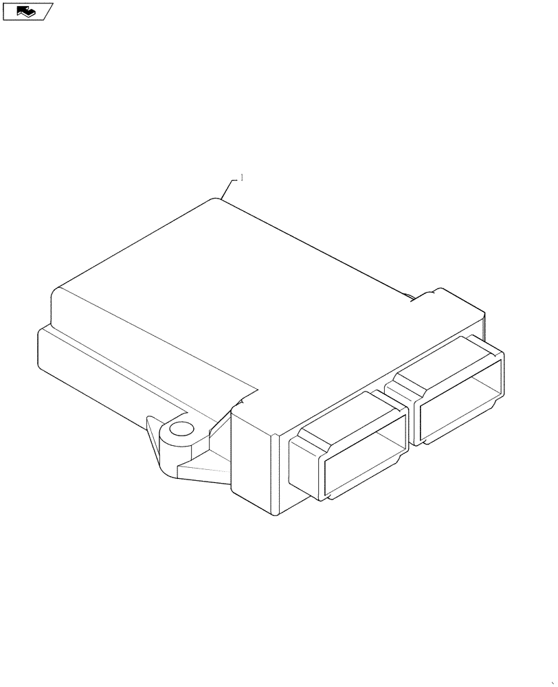 Схема запчастей Case IH 810 - (55.640.05) - CONTROL NODE, SINGLE PRODUCT, SCS5000 (55) - ELECTRICAL SYSTEMS