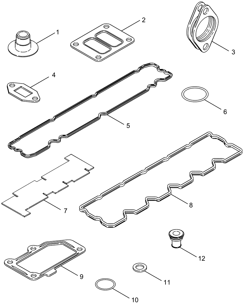 Схема запчастей Case IH STX330 - (02-26) - VALVE GRIND GASKET KIT (02) - ENGINE