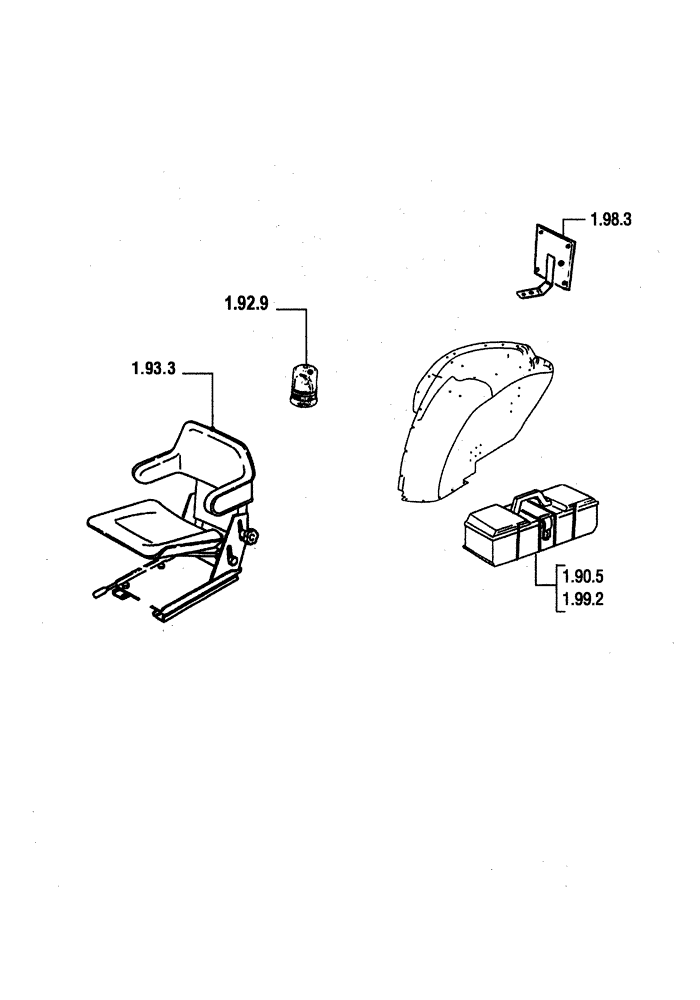 Схема запчастей Case IH JX95 - (1.90.4 SEC. 10) - DRIVERS COMPARTMENT (10) - OPERATORS PLATFORM/CAB