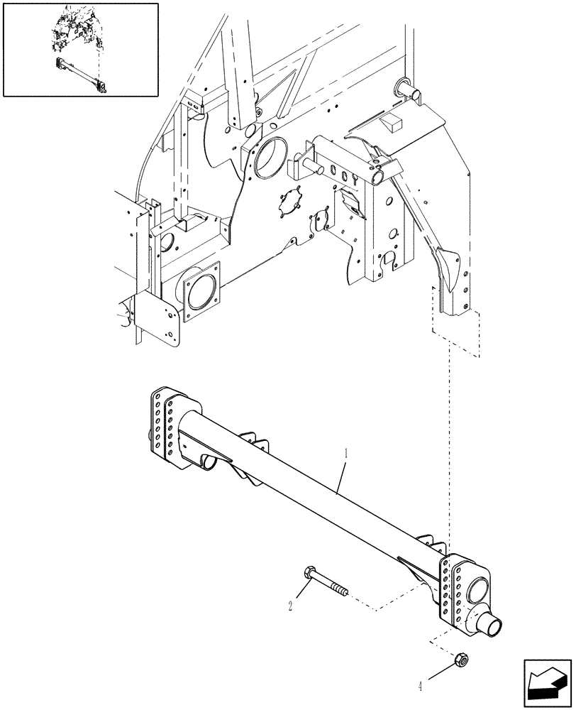 Схема запчастей Case IH RB464 - (05.10) - AXLE (05) - AXLE