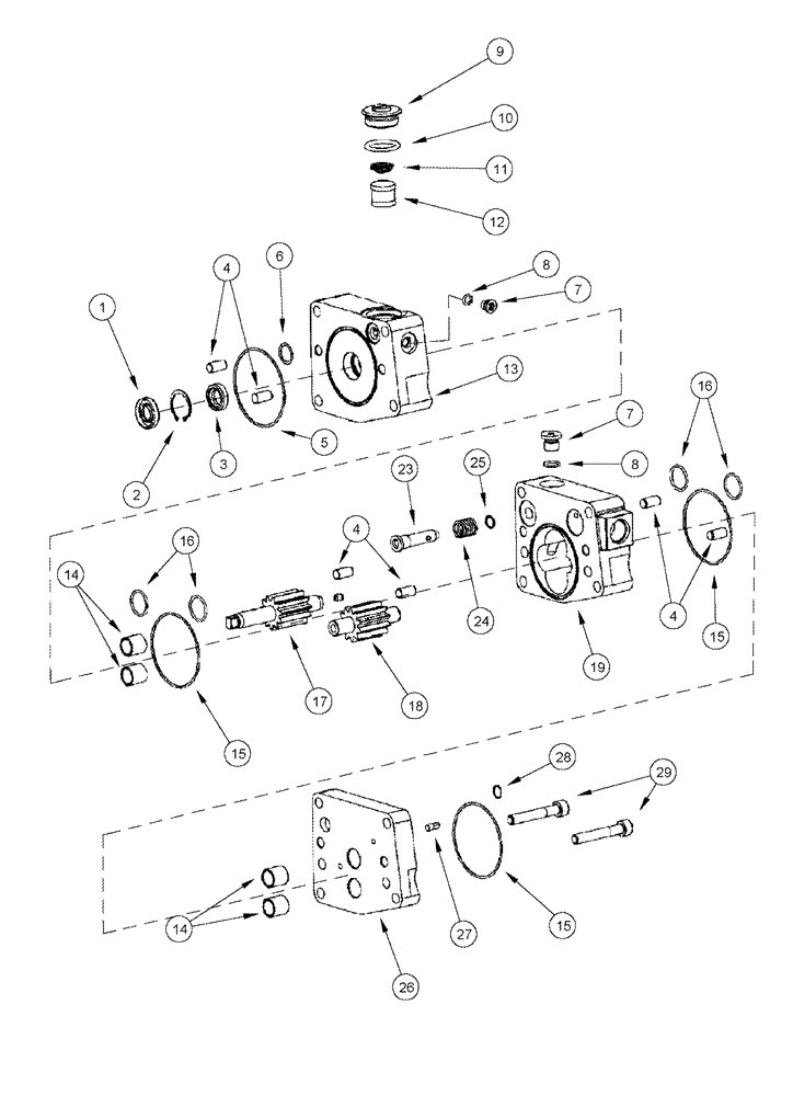 Схема запчастей Case IH CPX620 - (03-11) - FUEL INJECTION PUMP - BSN Y6T011701 (02) - FUEL SYSTEM