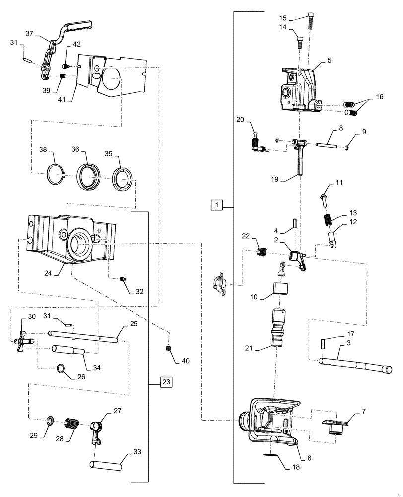 Схема запчастей Case IH MAGNUM 340 - (37.100.AF[03]) - VAR - 429394 - TRAILER HITCH, AUTO CLEVIS, 38 MM, GERMANY ONLY (CBM) (37) - HITCHES, DRAWBARS & IMPLEMENT COUPLINGS