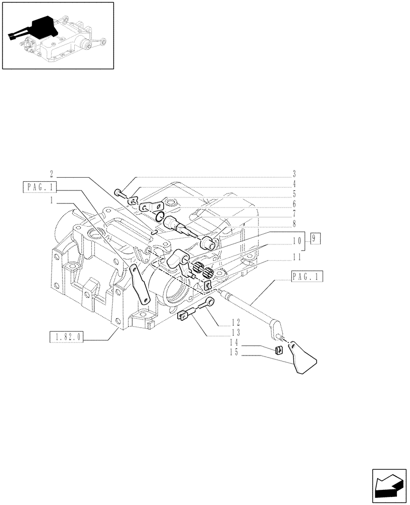 Схема запчастей Case IH MXU100 - (1.82.5[03]) - LIFT - CONTROL PARTS (07) - HYDRAULIC SYSTEM