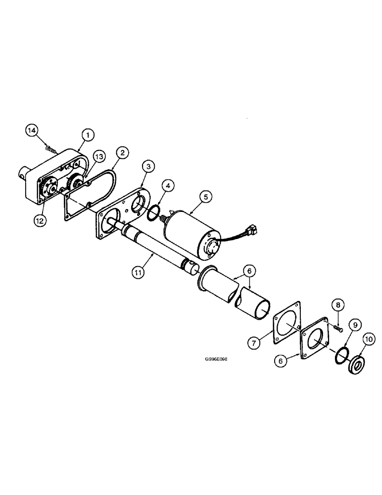 Схема запчастей Case IH INTERNATIONAL - (4-55A) - REEL DRIVE ACTUATOR ASSEMBLY, VARIABLE SPEED (13) - REEL