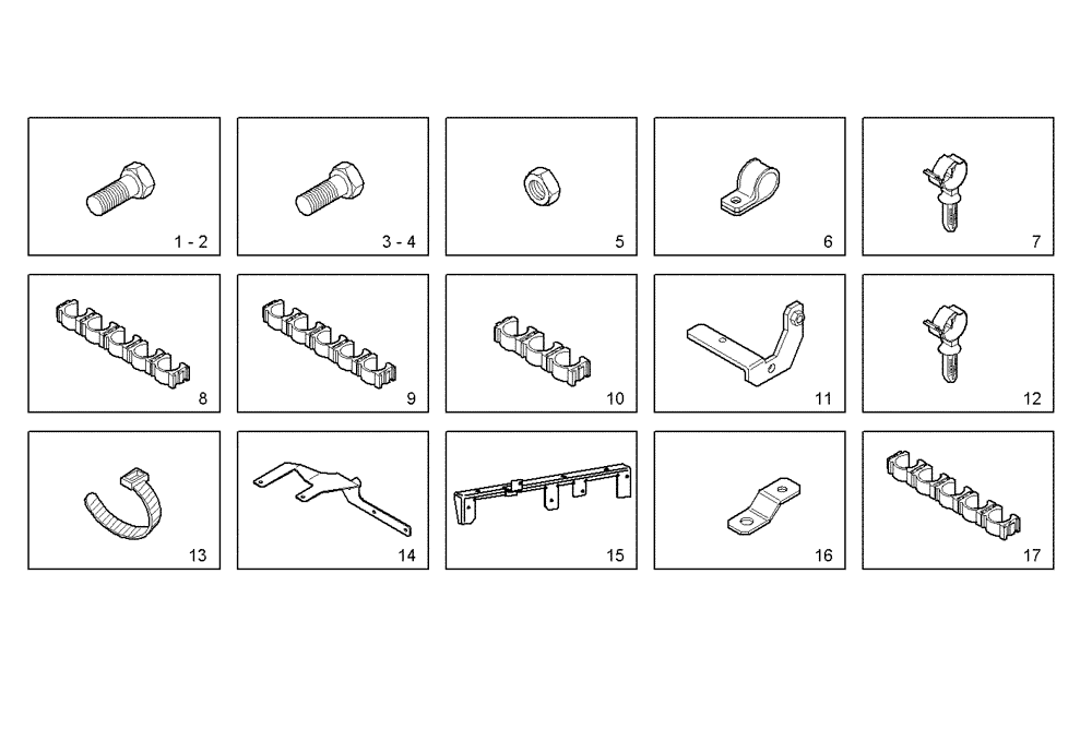 Схема запчастей Case IH F3BE0684N E904 - (0407.006) - FIXING EQUIPMENT 